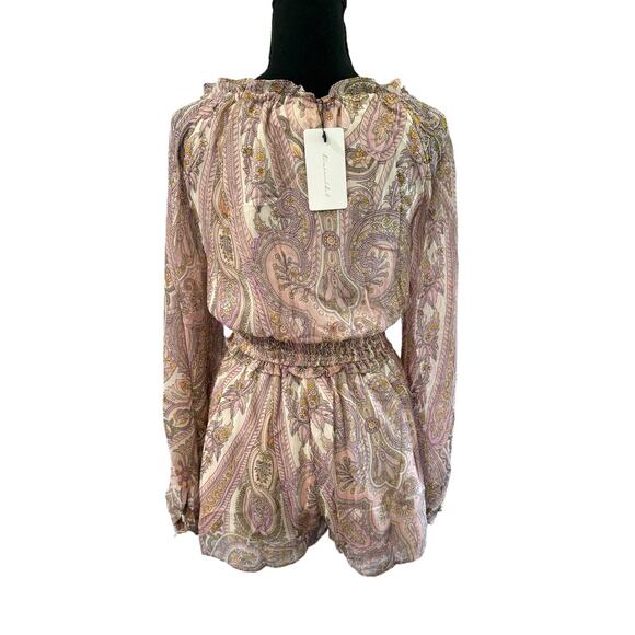 NWT! Line & Dot Paisley Boho Gianni Romper - Size Small (MSRP $148) - Picture 10 of 11